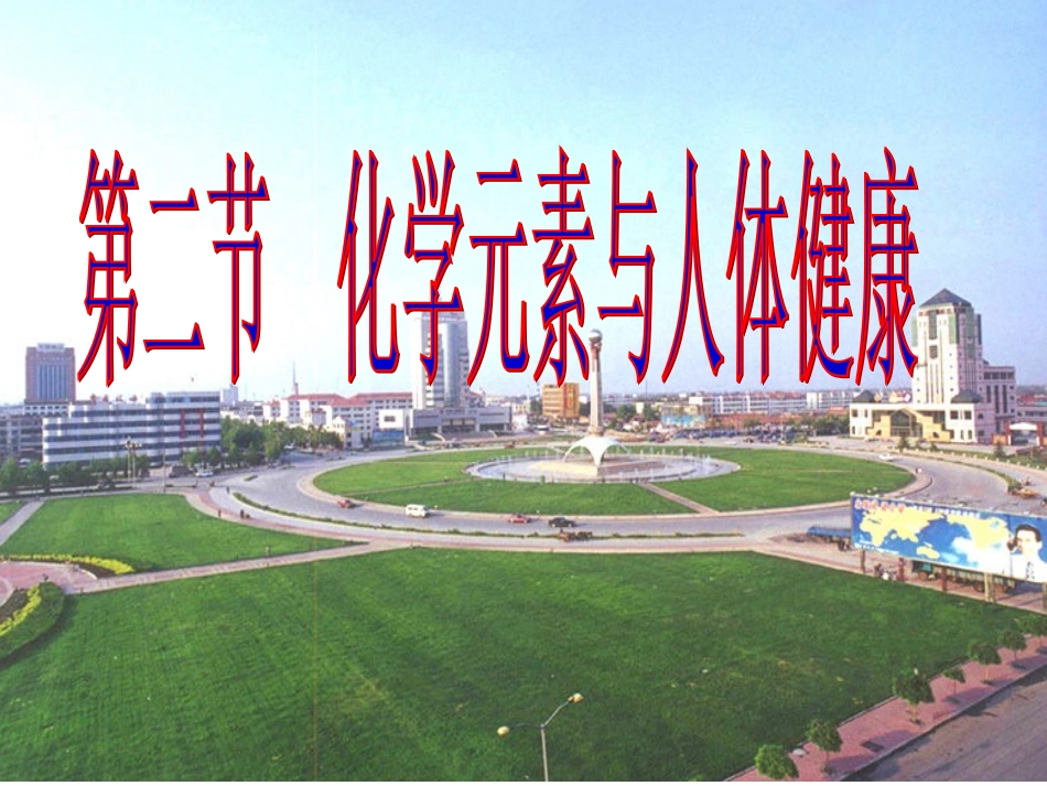 课题2　化学元素与人体健康2_第1页