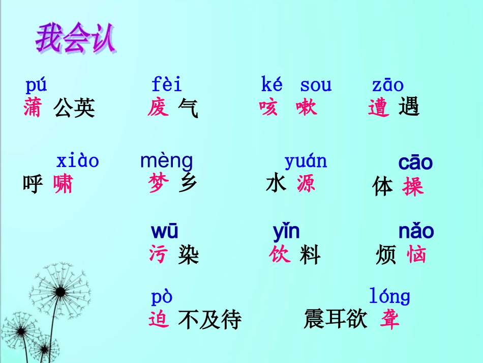 《蒲公英的梦》_第3页