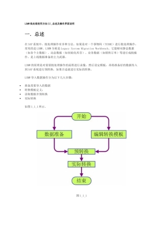 SAP LSMW实例操作