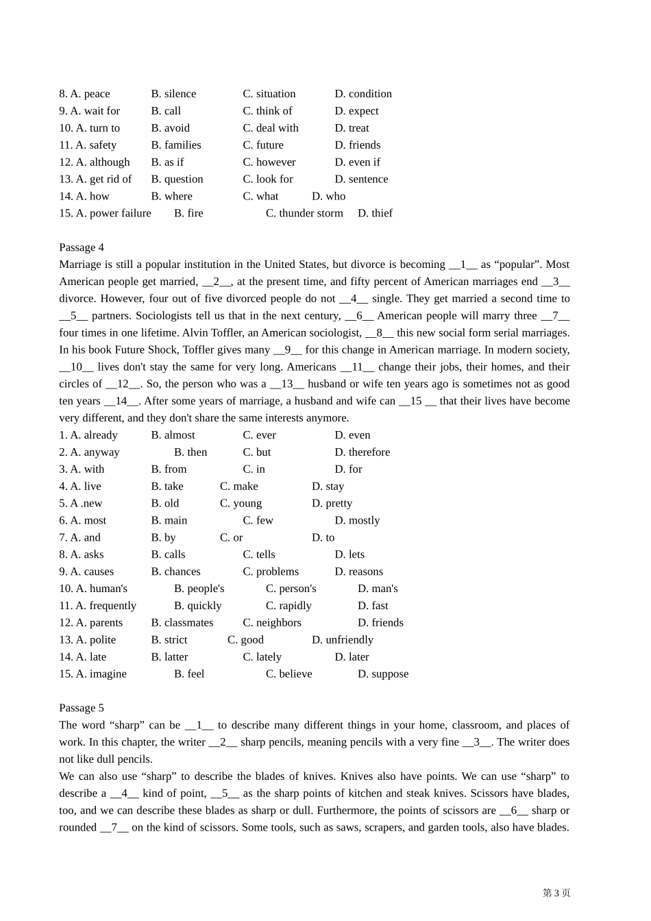 高中英语完形填空解题思路与能力训练(上)_[讲义]_第3页