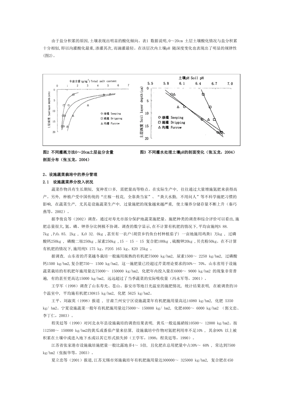 蔬菜栽培中的肥水管理与环境的负面效应(2007)_第3页