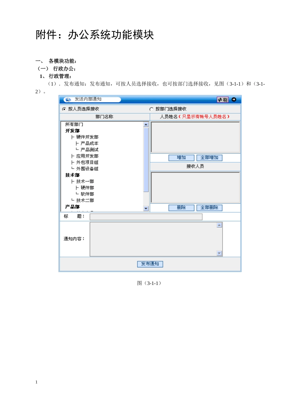 OA办公系统功能模块介绍（DOC49页）_第1页