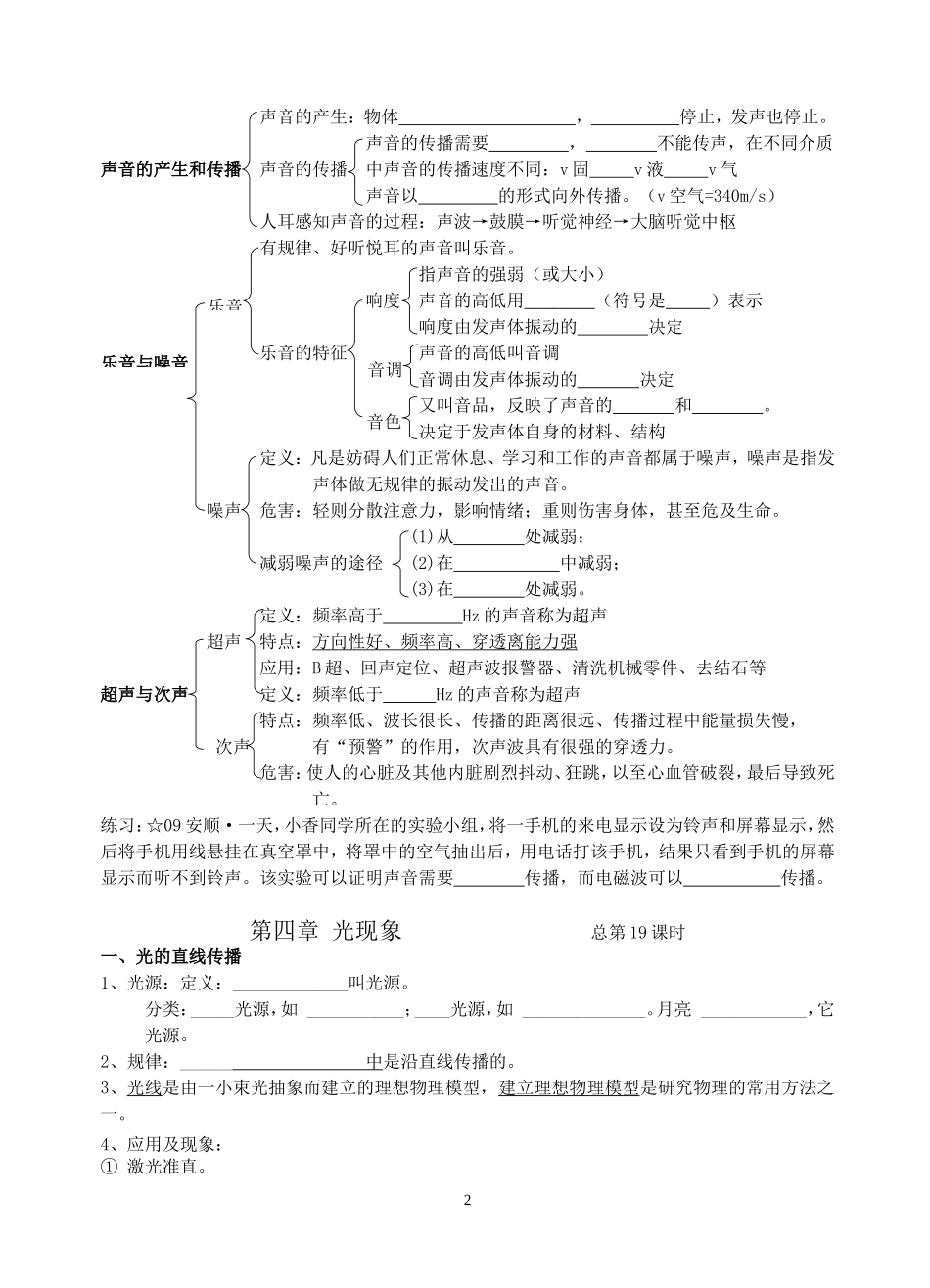 八年级物理上册知识点归纳(教科版)_第2页