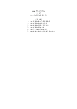 ERP系统的应用模式