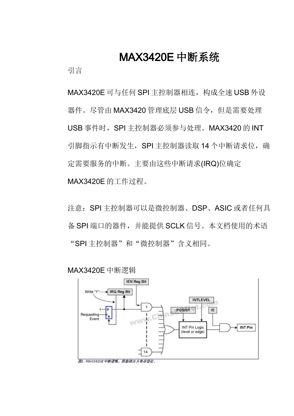 MAX3420E中断系统_第1页