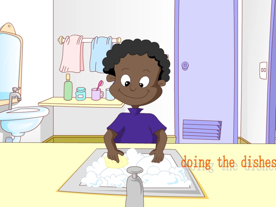 PEP小学英语五年级下册第四单元第四课时What_is_she_he_doing_第2页