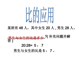 比的应用（林灼麟）