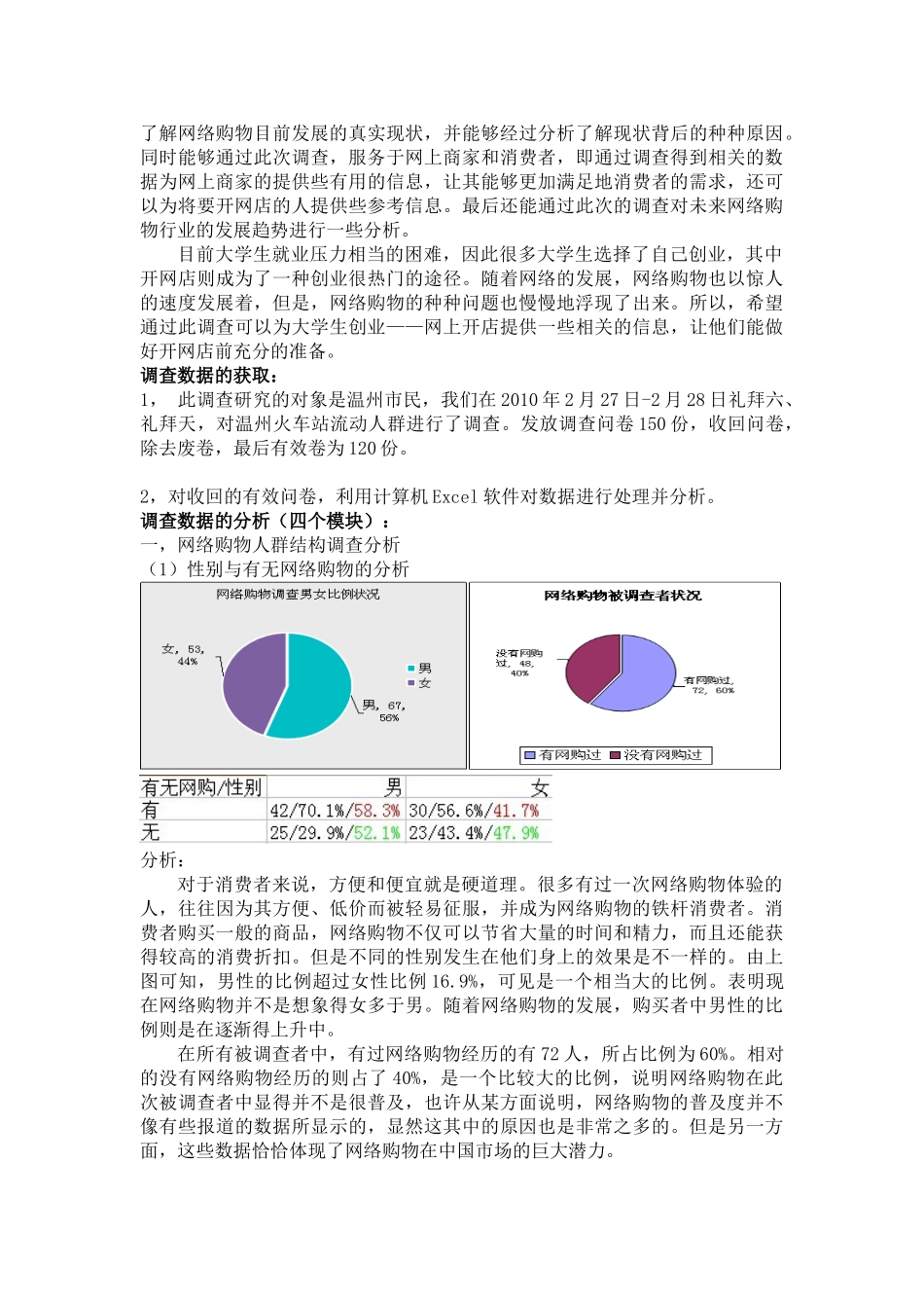 网络购物情况的问卷调查分析_第2页