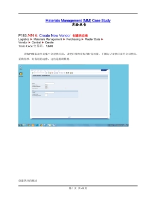 sap-MM实验报告