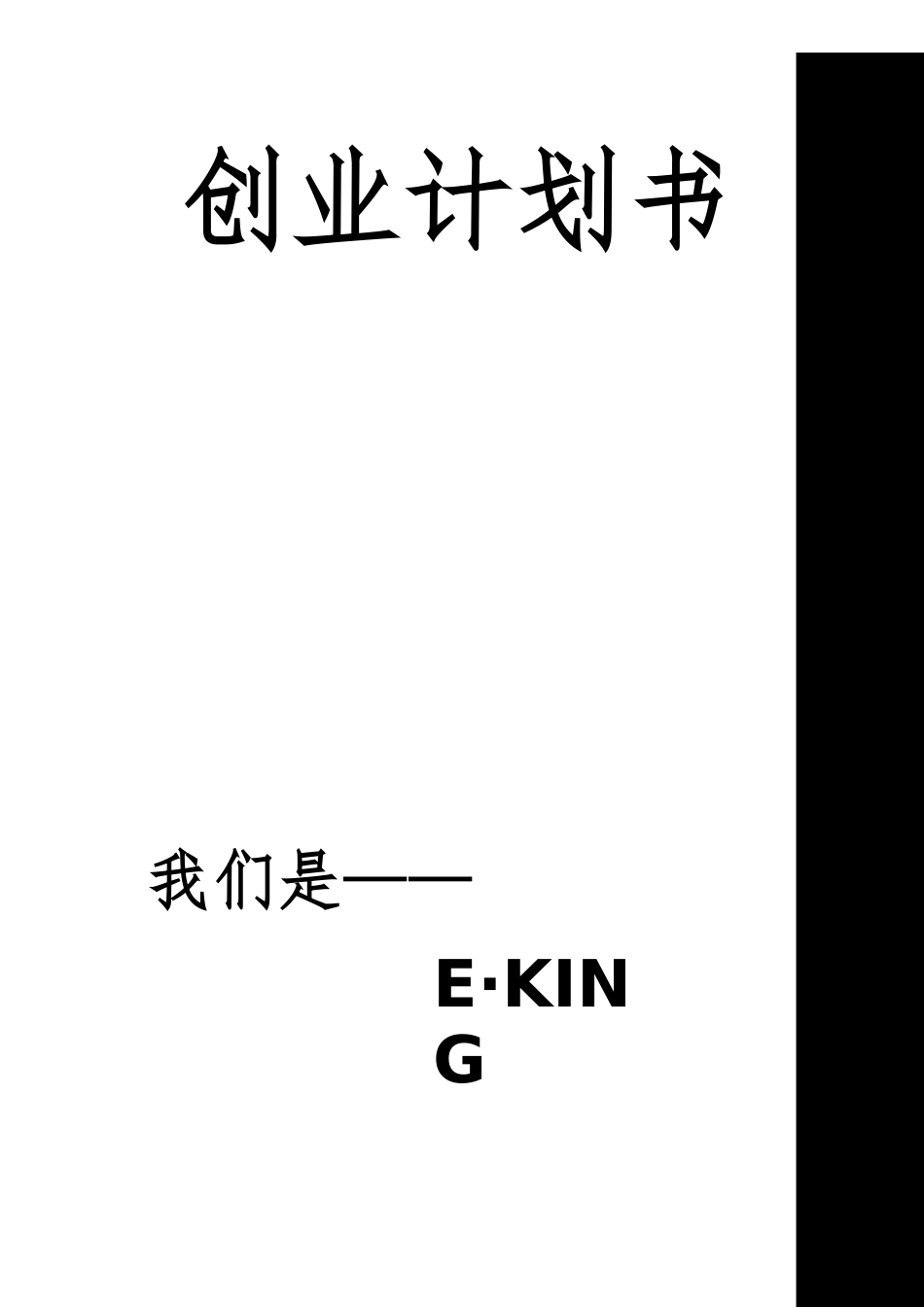 网店投资计划书_第1页