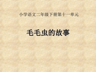 毛毛虫的故事