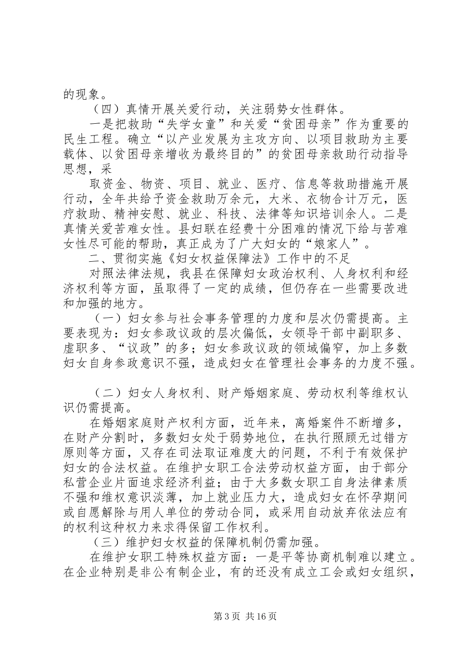 法律执行情况报告_第3页