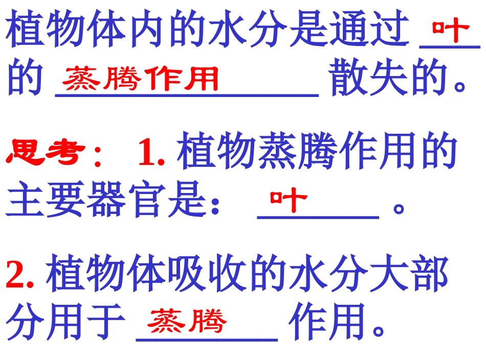 绿色植物与生物圈的水循环PPT课件_第2页