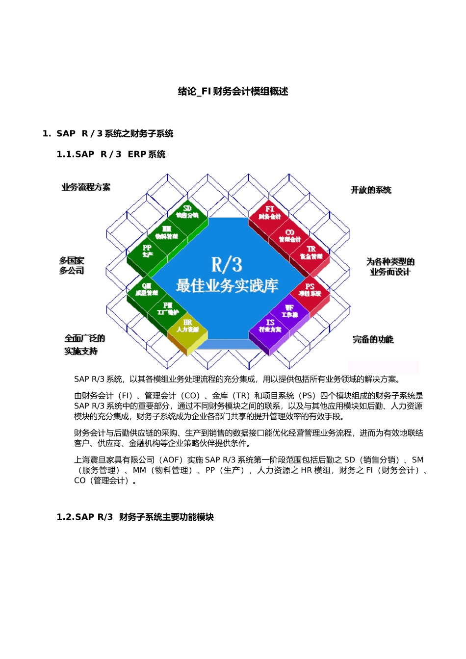 绪论_FI财务会计模组概述_第1页