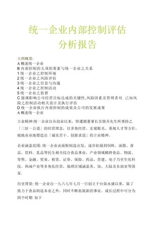 统一企业内部控制评估（ 11）(1)