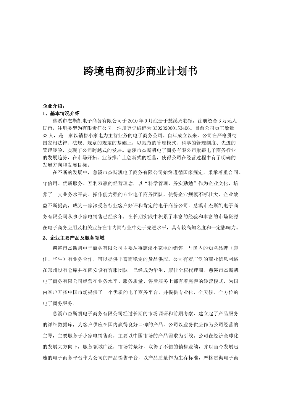 跨境电商初步发展计划_第3页