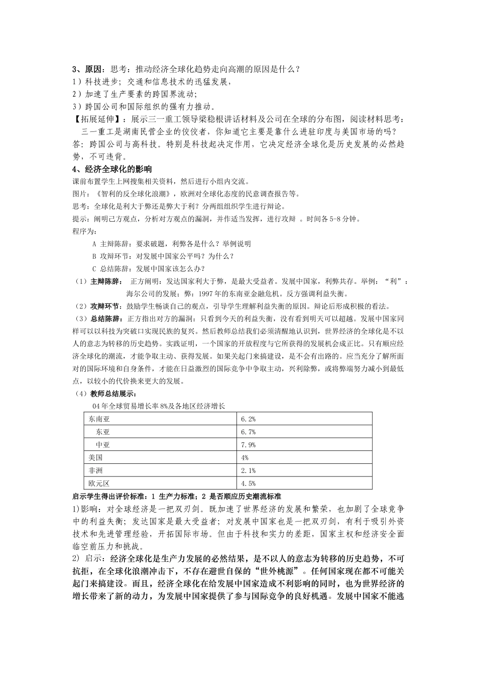 第24课世界经济的全球化趋势５_第2页