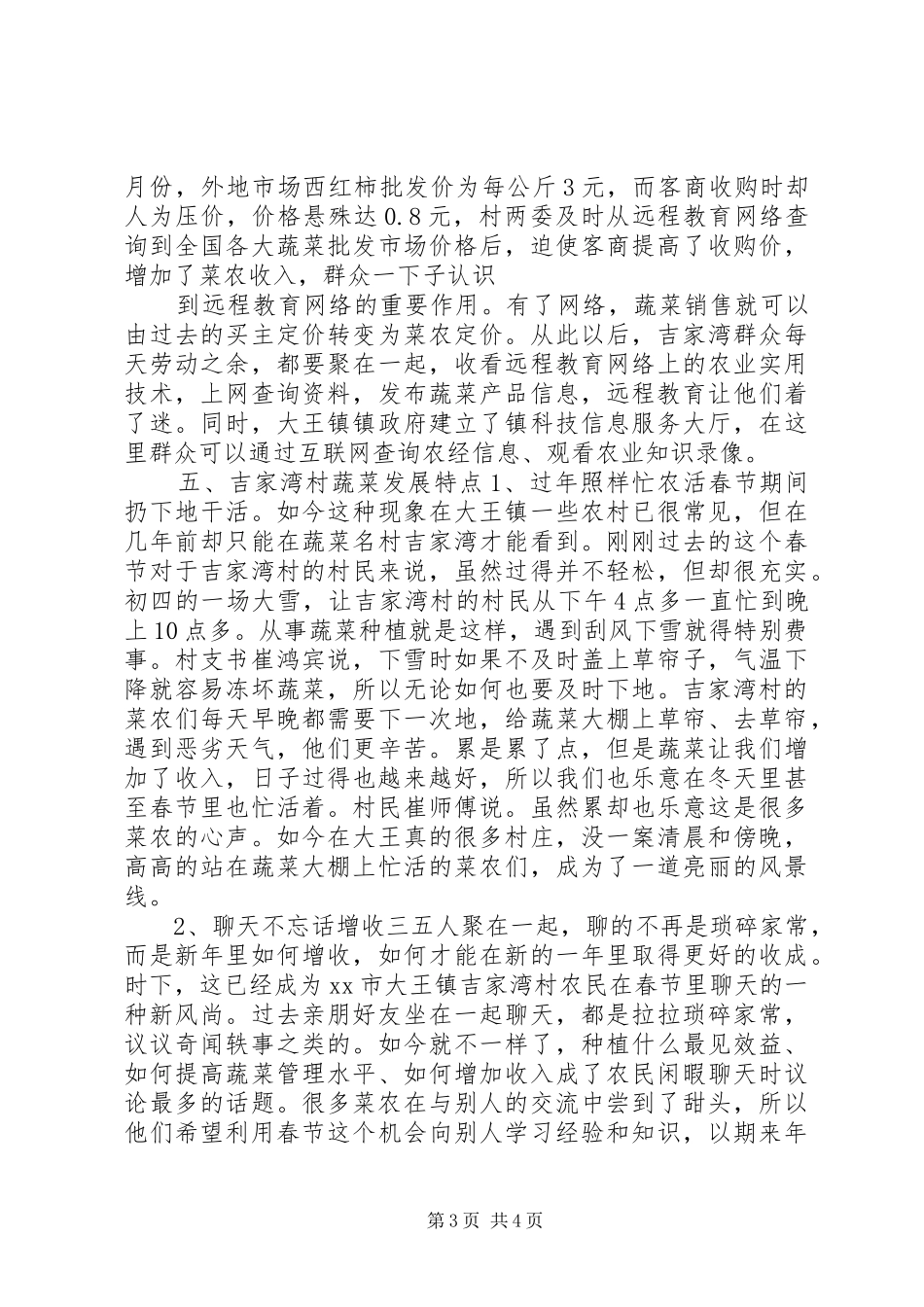 村蔬菜发展调研报告_第3页