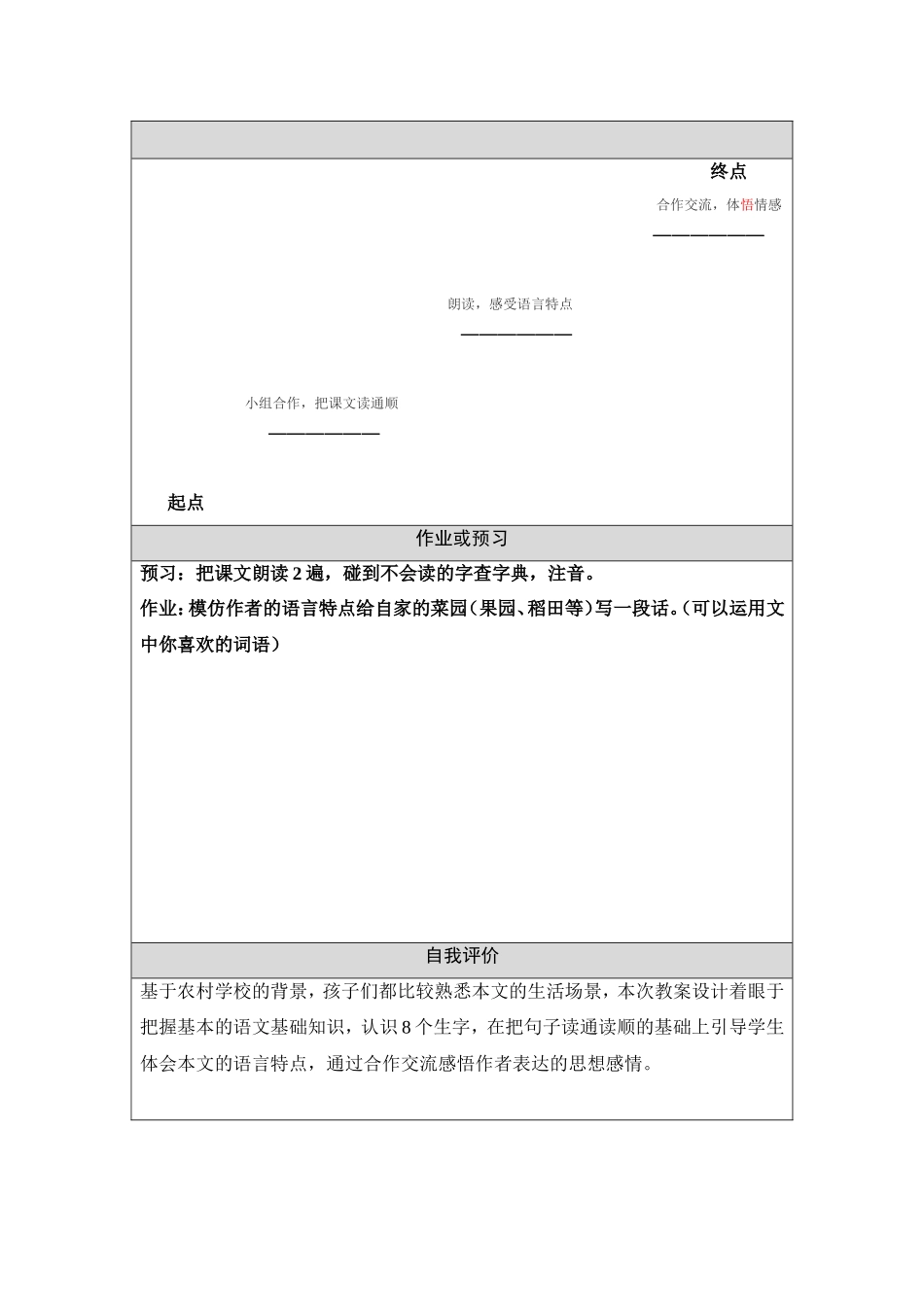 《祖父的园子》教学设计2（英德黄双娣）_第3页