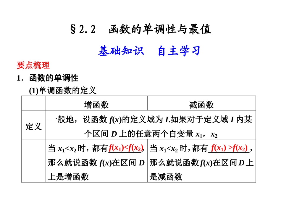 函数单调性与最值_第1页