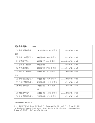Oracle9iRedhat9安装程序说明