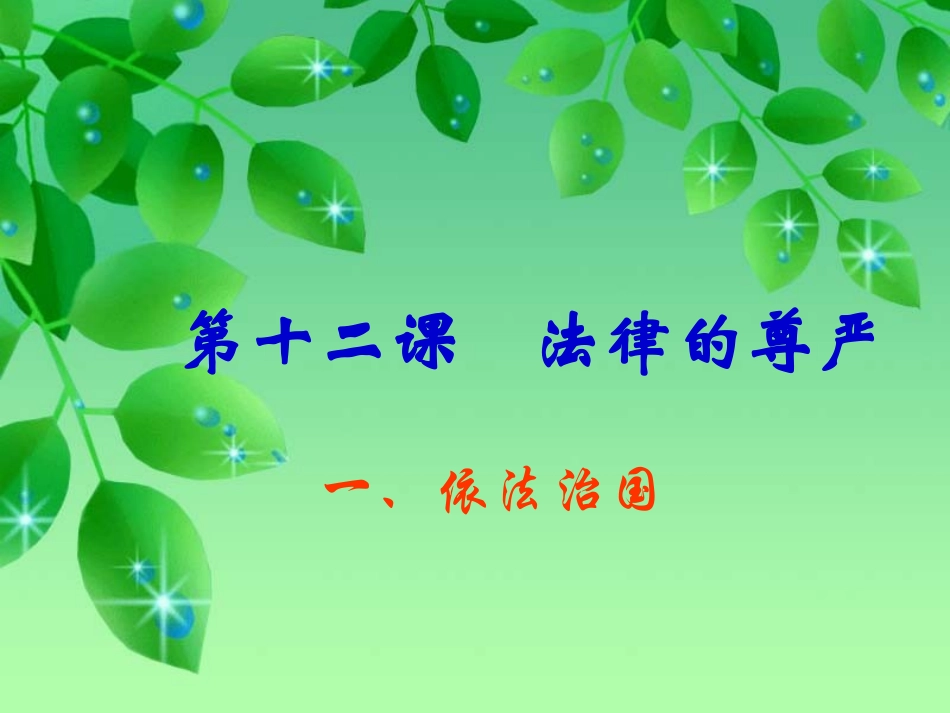 十二课法律的尊严_第3页