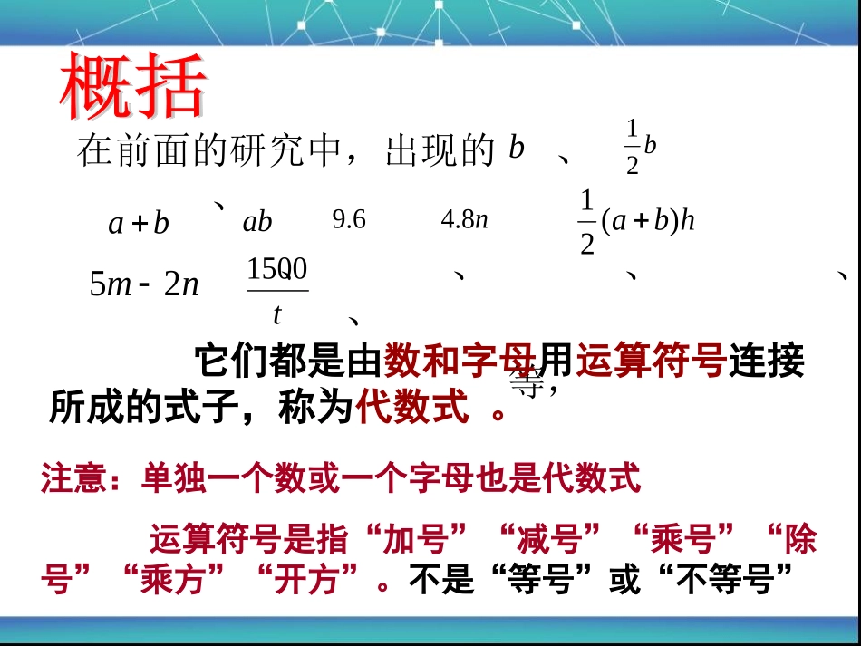 代数式(华东师大版)_第3页