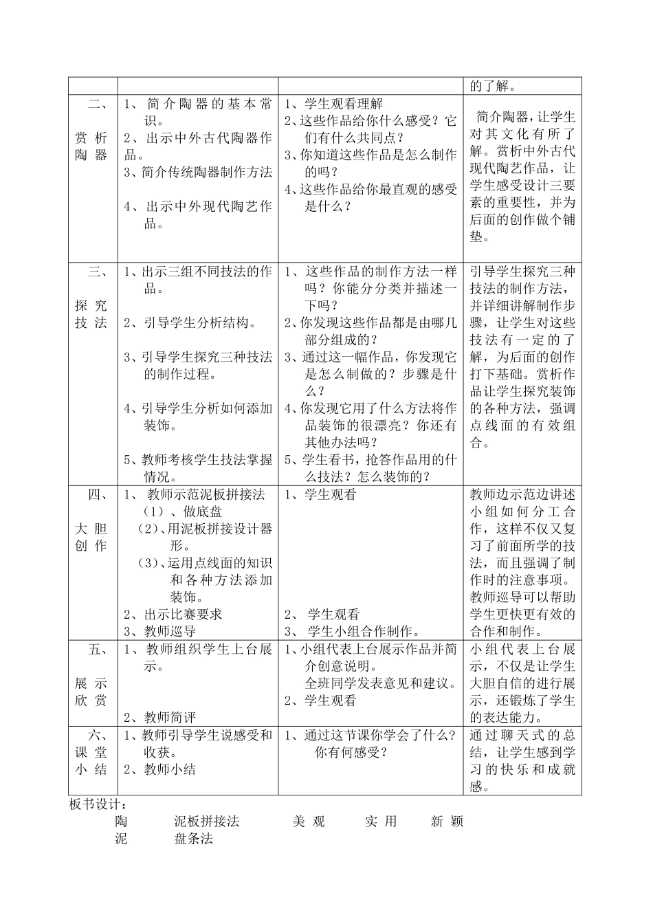 《陶泥的世界》教学设计_第2页
