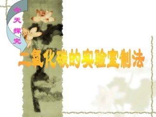 二氧化碳的实验室制法