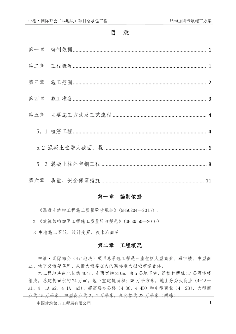 结构加固专项施工方案自编_第1页