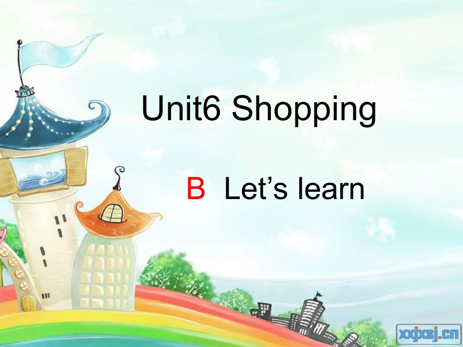pep四年级下册Unit6_ShoppingB_let's_learn_第1页