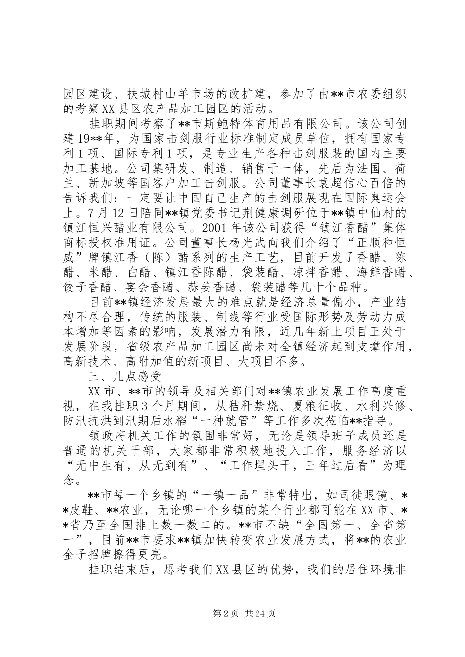 干部挂职锻炼调研报告（五篇）_第2页