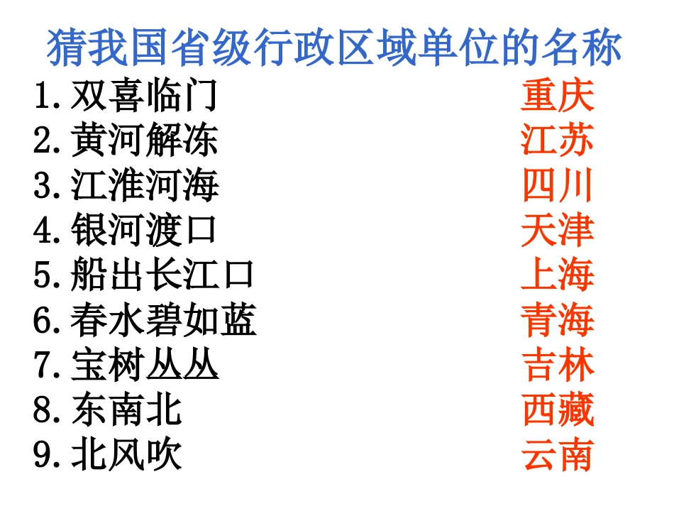 行政区域谜语_第1页