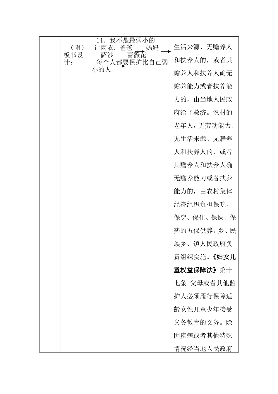 我不是最弱小的教案_第3页