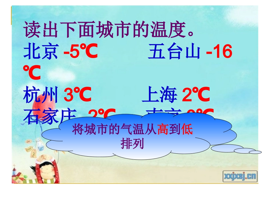 北师大版数学四年级上册《正负数》课件_第3页