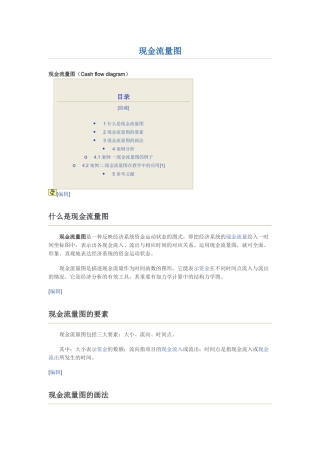 现金流量图cash flow diagram