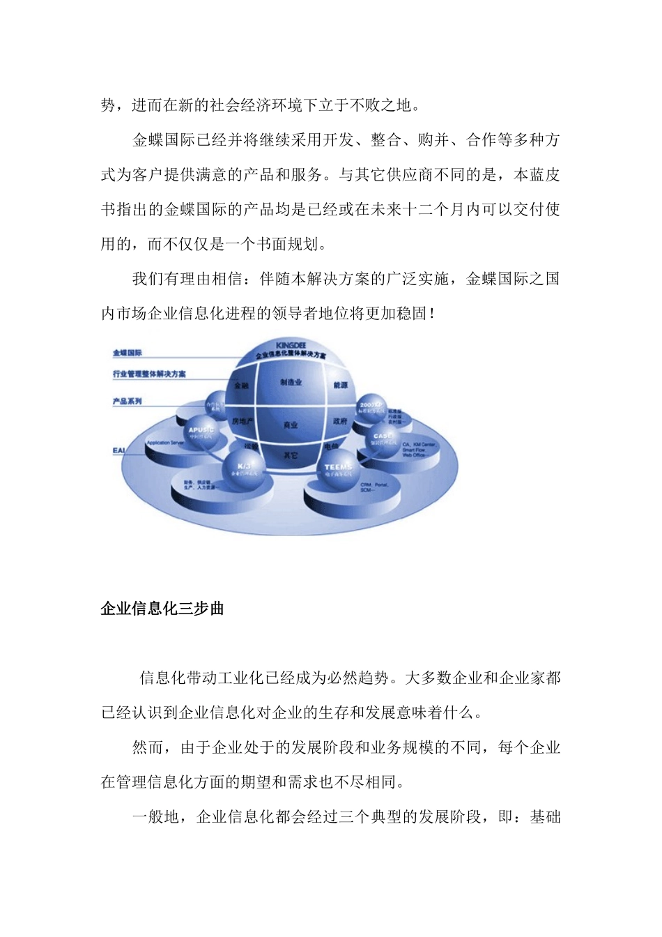 金蝶公司企业整体信息化蓝皮书_第2页