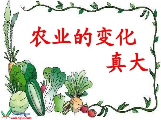 （上课用）农业的变化真大2