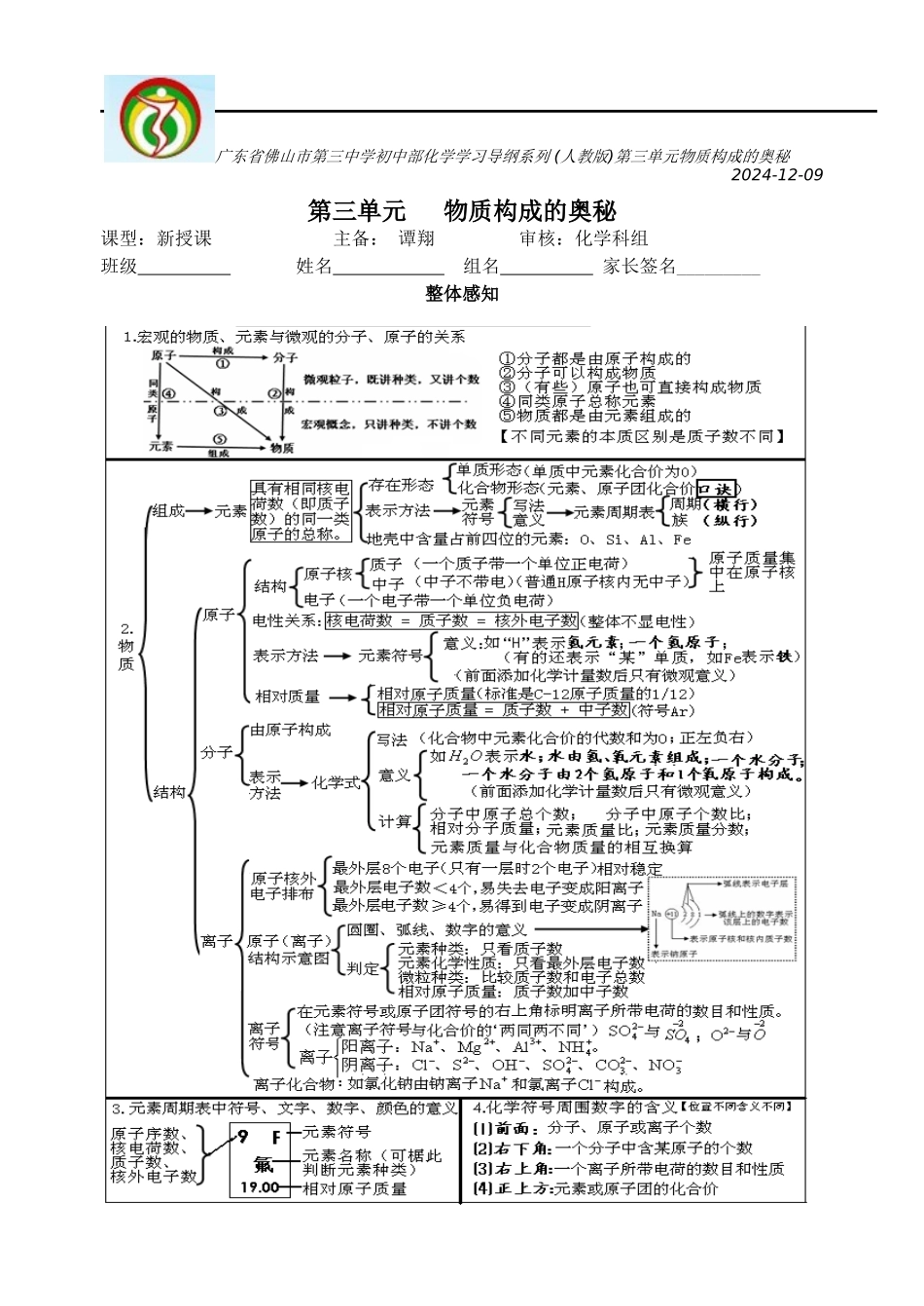 学生版导学（第三单元）+小测讨论稿6_第1页