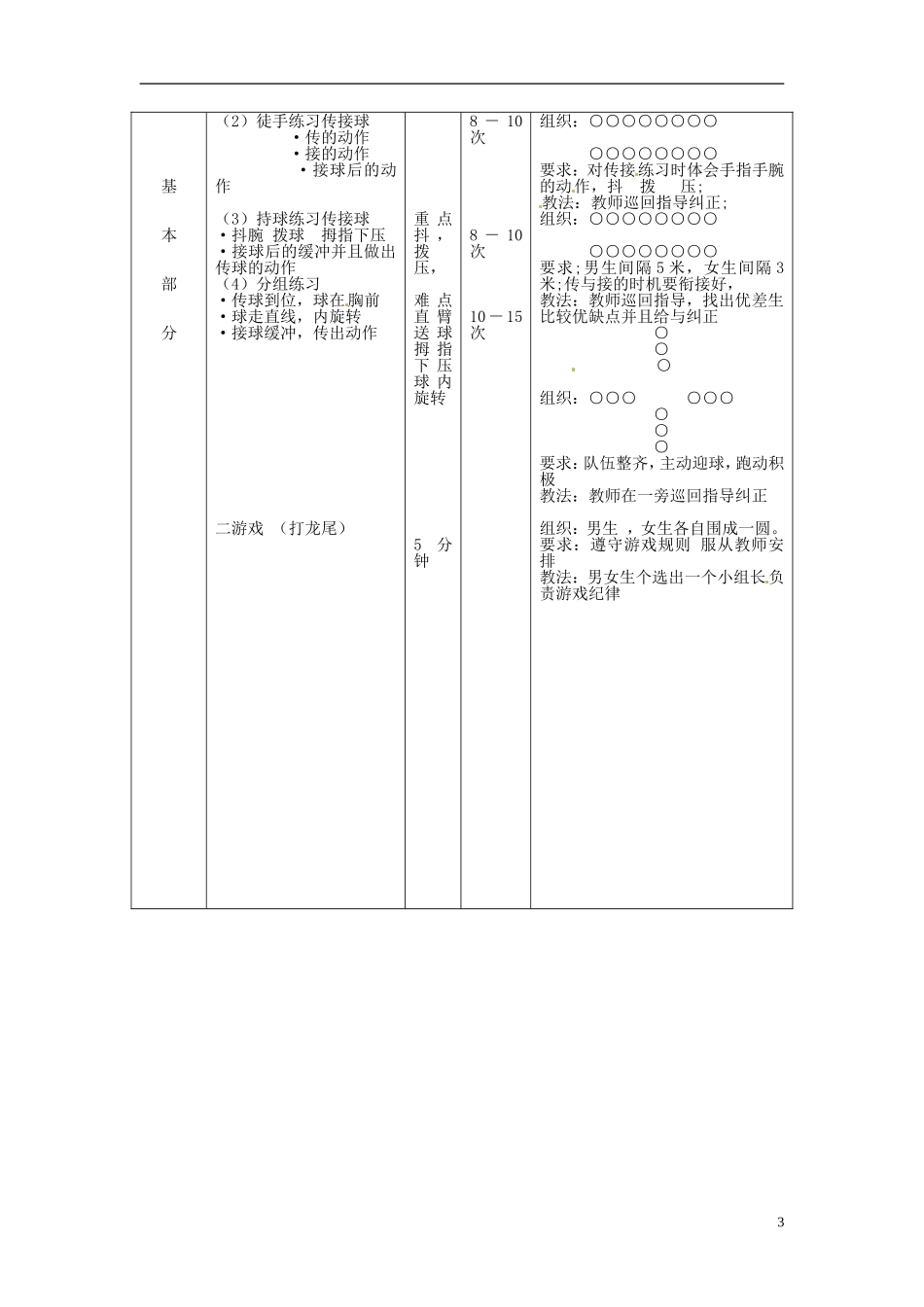 《双手胸前传球》教案_第3页