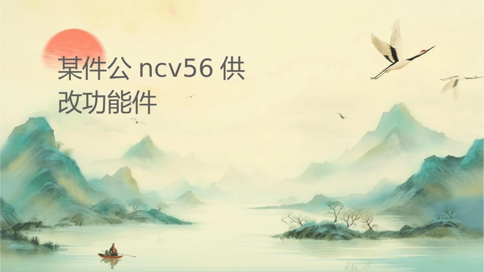 某软件公司NCV56供应链改进功能课件_第1页
