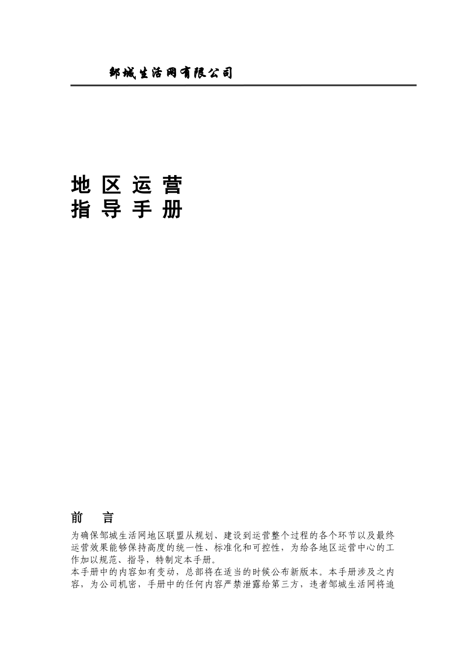 某大型商业门户网站运营指导策划书_第1页