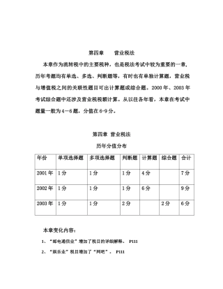 现代企业营业税法讲义