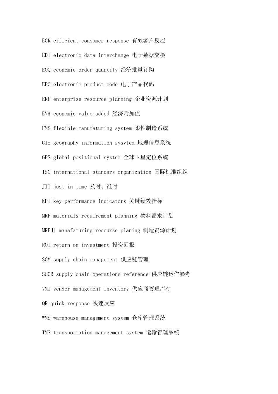 物流与供应链管理中常用专业术语简写doc16_第2页