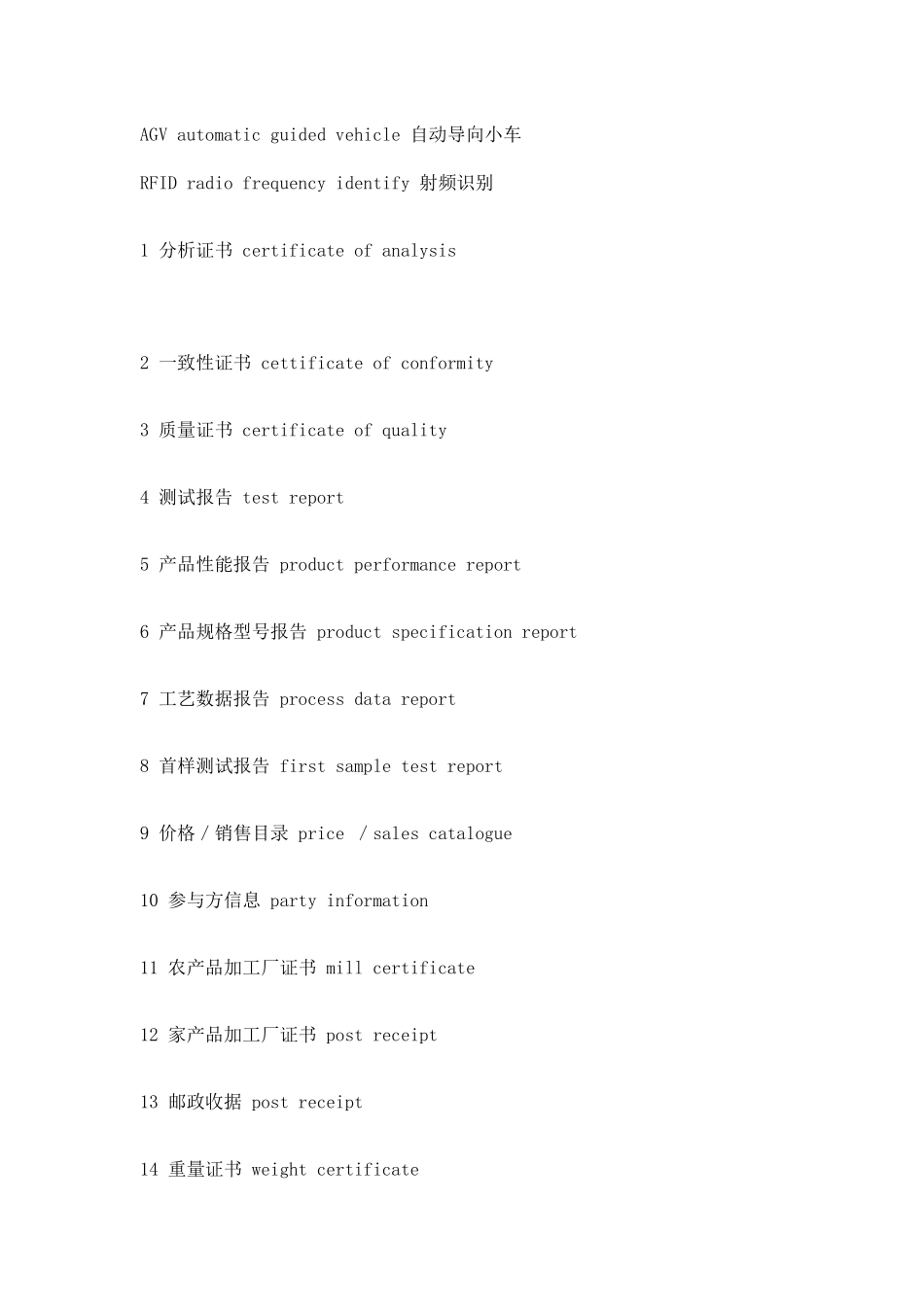 物流与供应链管理中常用专业术语简写doc16_第3页