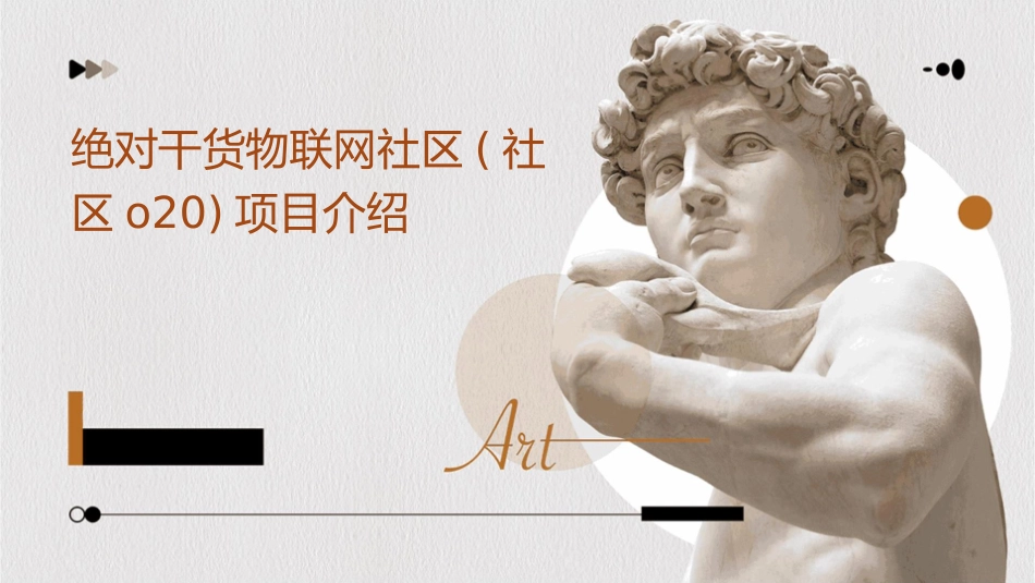 绝对干货物联网社区(社区o20)项目介绍课件_第1页
