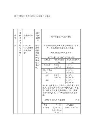 燃气专业施工图审查内容及质量控制要求