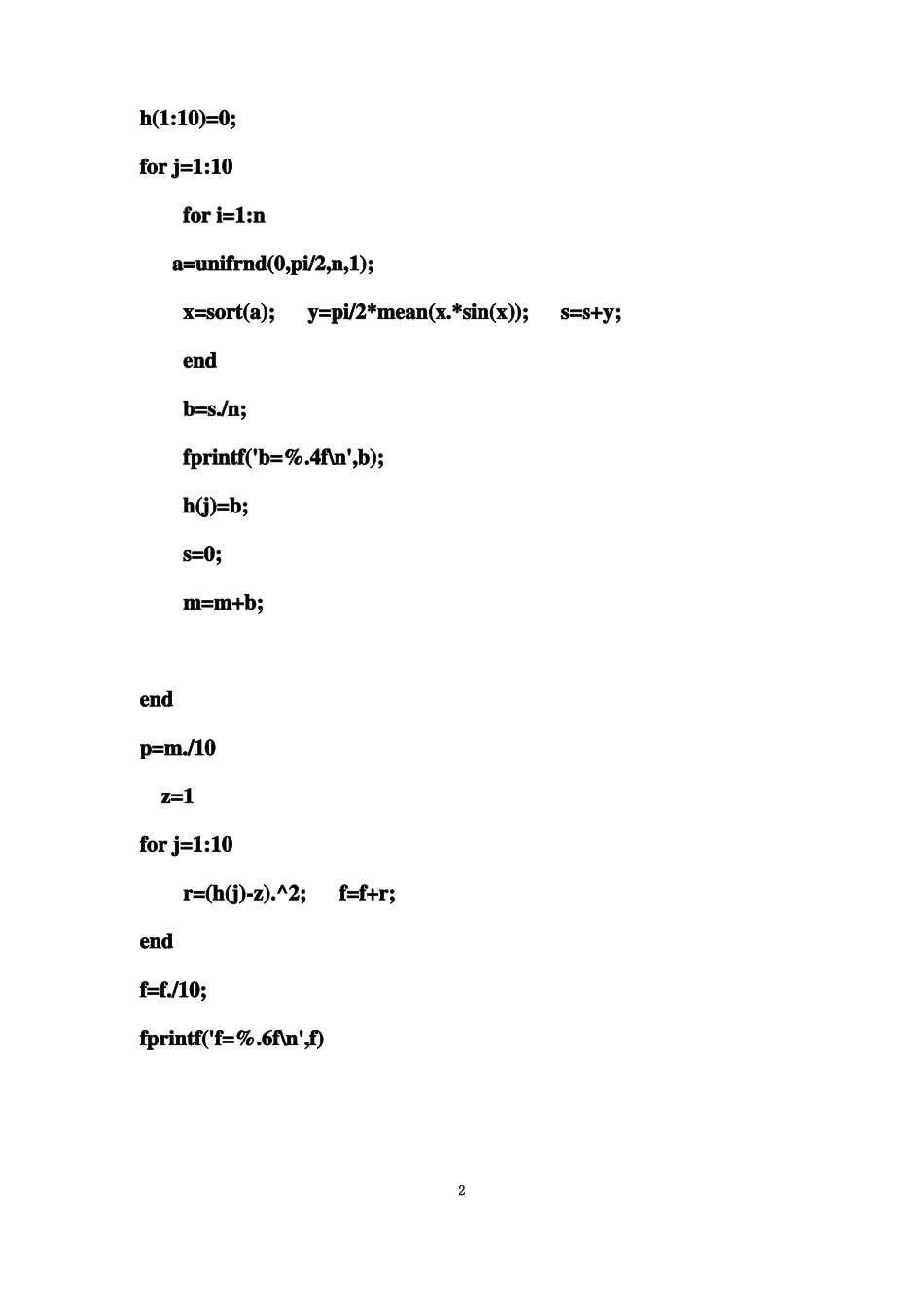 matlab蒙特卡洛法估计积分值_第2页