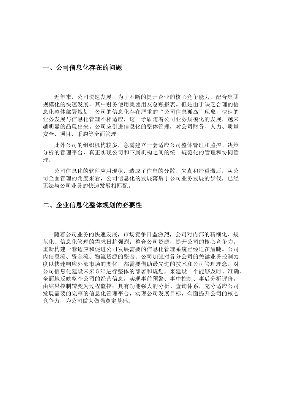 公司信息化建设整体规划_第2页