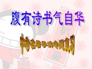 毕业班语文中考名著导读专题复习课件